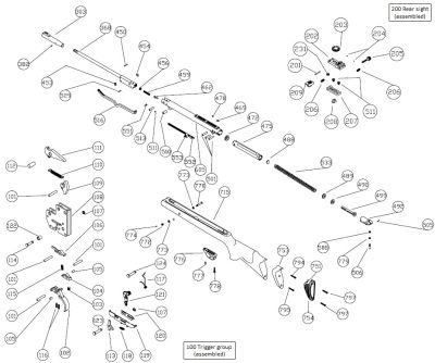 CODICI ESPLOSI PER RICAMBI CARABINE HATSAN 