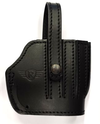 RADAR FONDINA IN CUOIO NERO mod. TANGA "ALL-IN" per ANGEL III (CON LASER)