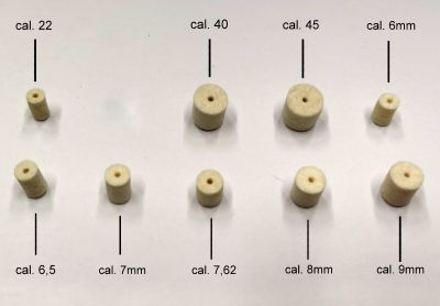 STILCRIN FELTRINI PER CARABINE E PISTOLE  / PISTOL & RIFLE SMAL FELT PADS