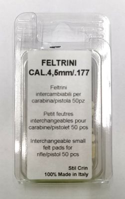 STILCRIN FELTRINI PER ARIA COMPRESSA / AIRGUNS FELT PADS cal. 4,5 - .177