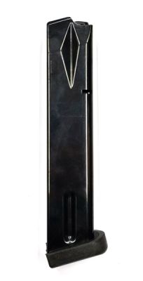 BERETTA CARICATORE NERO LUCIDO CON PAD IN GOMMA  DA 20 COLPI PER 92X PERFORMANCE cal. 9X21