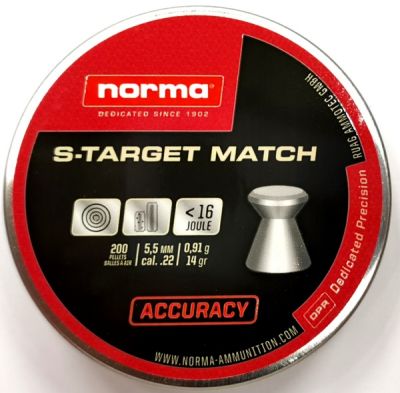 NORMA S-TARGET MATCH 0.91G cal. 5,5 / 200pz.