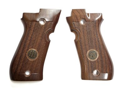 BERETTA GUANCETTE IN LEGNO ZIGRINATO PER SERIE 81FS/81FS Nichel/84F/84FS Nichel