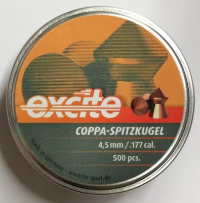 H&N EXCITE DIABOLO COPPA-SPITZ RAMATO cal. 4,5 (.177) 0,49g - 500pz.