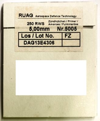 RWS INNESCHI BERDAN 5005 PISTOLA G.C. 5.00mm | 250pz.