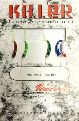 AMETTIERA PER AGONI A 5 AMI FLUORESCENTI MULTICOLORE