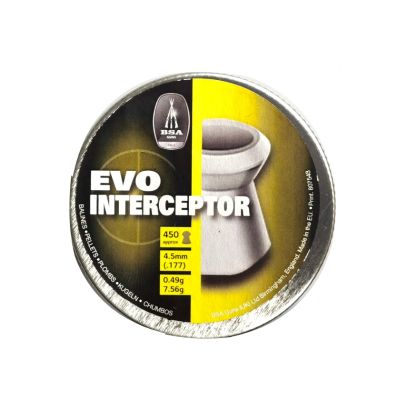 BSA EVO INTERCEPTOR cal. 4,5 (.177) 0.49g - 450pz.