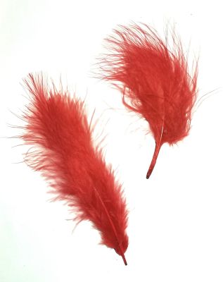PIUME MARABOU GRANDE ROSSO