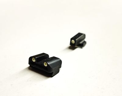 TRUGLO SET TACCA DI MIRA E MIRINO AL TRIZIO PER SIG SAUER #8 FRONT SIGHT E #8 REAR SIGHT