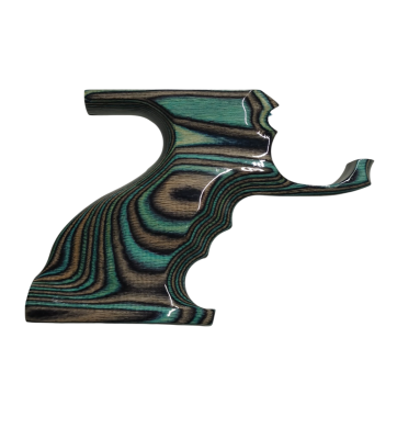 IMPUGNATURA PISTOLA RP LEGNO LAMINATO BLU 