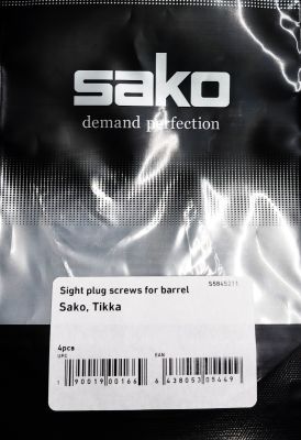 SAKO SET 4 VITI COPRI FORI VITI BRUNITI