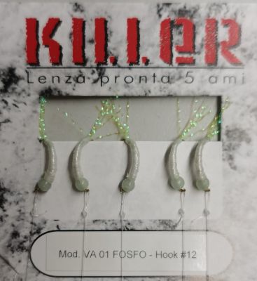 MONTATURA 5 AMI PER AGONE - BIANCA CON TESTA FOSFORESCENTE