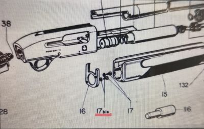 BERETTA RICAMBIO ROSETTA A301/302/303 PER CAL.12 E 20 