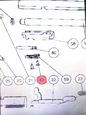 RICAMBIO VITE UMAREX PER PISTOLE A CO2 WALThER-BERETTA 92 CO2 CP99 N.54