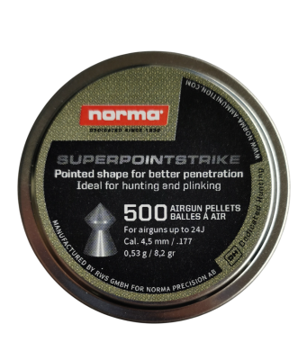 NORMA DIABLO- SUPERPOINTSTRIKE- 0.53/8.2 G CAL. 4.5/.177