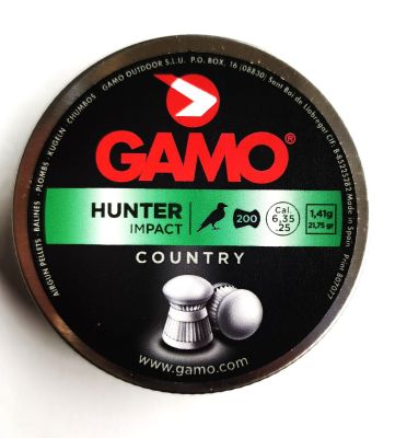 GAMO Hunter pellets  .25 - CAL. 6.35 SC. 200- 1.41G