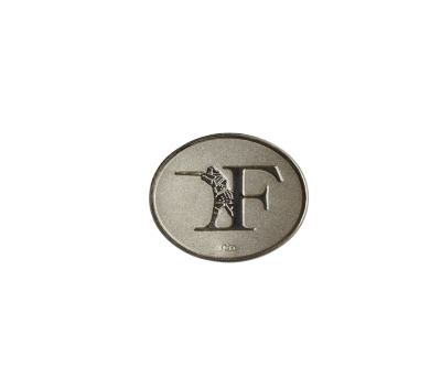 SCUDETTO FRANCHI-LOGO ADESIVO FRANCHI SILVER ( ARGENTO)