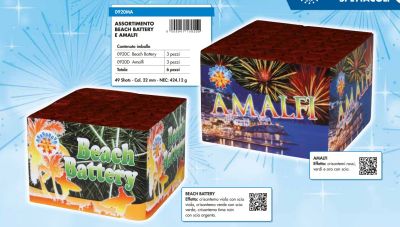 ASSORTIMENTO BEACH BATTERY/AMALFI-SPETTACOLI-49 COLPI (DURATA 45 SEC.)