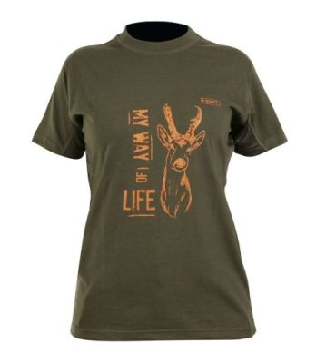 HART - MAGLIETTA MANICA CORTA DA DONNA CON DISEGNO CAPRIOLO 