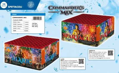 COMMANDER'S MIX - SPETTACOLO - 100 COLPI - DURATA 55 SEC.