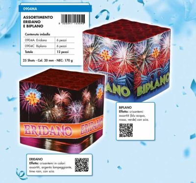 ASS. ERIDANO- BIPLANO - SPETTACOLO - 25 COLPI - DURATA 40 SEC.