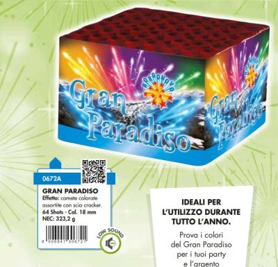 GRAN PARADISO - SPETTACOLO - 64 COLPI - DURATA 55 SEC.