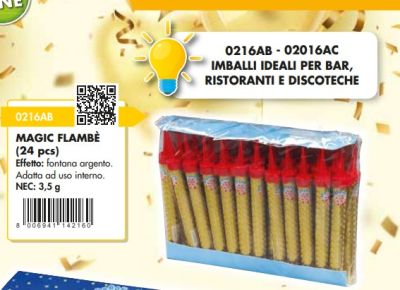 MAGIC FLAMBE - FONTANE INDOOR - 24 PZ. 