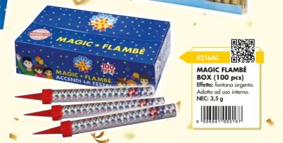 MAGIC FLAMBE BOX - FONTANE - 100 PZ