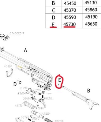 O-RING BOLT ACTION ARROW 45730 cal 4.5
