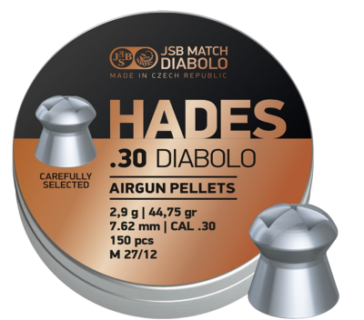 JSB PROIETTILI HADES CAL .30 7,62 mm  2.9 g  44.75gr