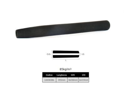 IMPUGNATURA IN EVA AD ALTA DENSITA' SAGOMABILE - LUNGHEZZA: 355 mm - DIAMETRO FORO INTERNO: 20 mm/ 16 mm