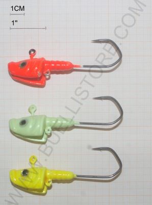 ZEBCO THUNDER JIGHEADS FLUO 42 GRAMMI AMO #6/0