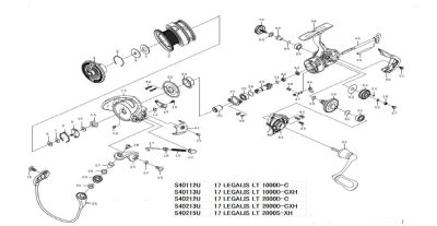 RICAMBI MULINELLI DAIWA 17 LEGALIS LT