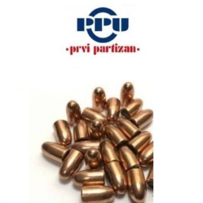 PPU PALLE PER RICARICA CAL 9 mm (.3545) FMJ - 8 GRAMMI - 124 GRANI
