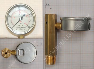 CONNETTORE CON MANOMETRO PER FRUSTE PER ARIA PRECOMPRESSA IC1061
