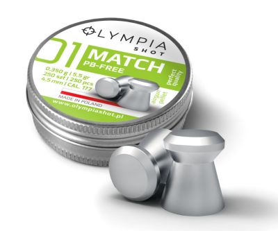 OLYMPIA SHOT MATCH PB-FREE 0.35g cal. 4,5 (.177) - 250pz.
