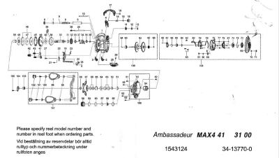 RICAMBI PER MULINELLI ABU GARCIA MAX4 41