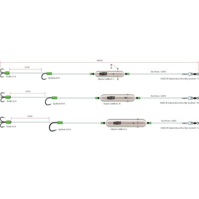 MADCAT - MONTATURA DA SILURO CON PESCE VIVO - ADJUSTA BASIC RIVER RIG  LIVE BAIT
