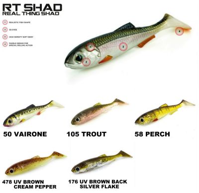 MOLIX RT SHAD - REAL THING SHAD 2.8" - 3.5'' 