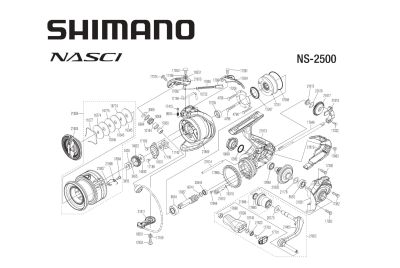 RICAMBI PER SHIMANO NASCI 2500 – 2500 SHG – 2500 HG