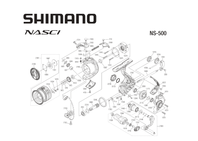 RICAMBI PER SHIMANO NASCI 500FC