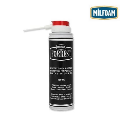 FORREST OLIO SPRAY SINTETICO LUBRIFICANTE E SGRASSATORE MILFOAM PER FUCILI E PISTOLE 150 ML 