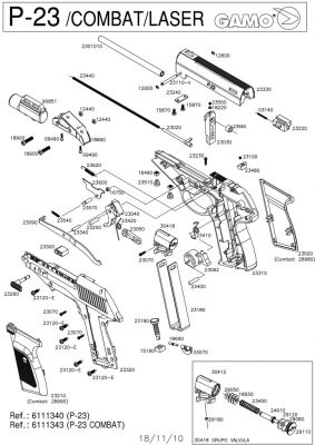 ESPLOSI GAMO PISTOLE CO2