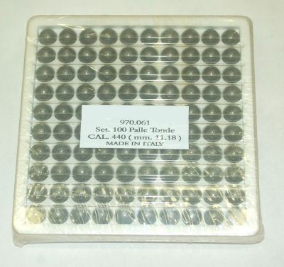 PALLE TONDE PER AVANCARICA cal. 440 - 11.18mm - 100 PZ 