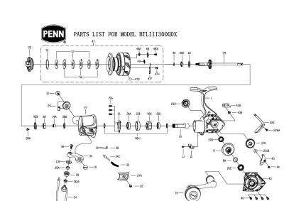 PENN RICAMBI BATTLEIII 3000DX BTLIII3000DX