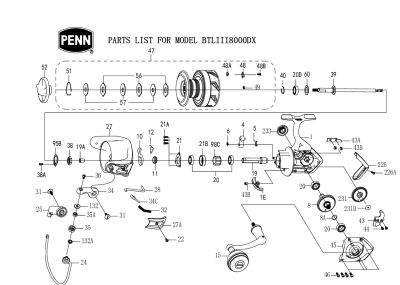 PENN RICAMBI BATTLEIII 8000DX BTLIII8000DX