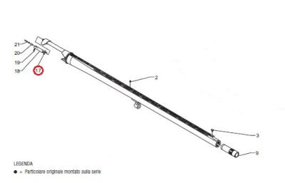 PERNO FISSAGGIO ESPULSORE ANTERIORE BENELLI