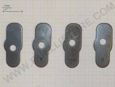 BENELLI PIASTRINE VARIAZIONE PIEGA DESTRA PER SUPER 90/RAFFAELLO V.T./SUPER BLACK EAGLE/M1 cal. 12 E 20