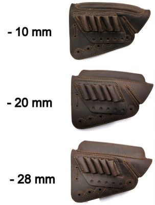 ARTIPEL ALLINEATORE IN PELLE CON CHIUSURA A STRINGA E PORTACOLPI  PER CARABINA