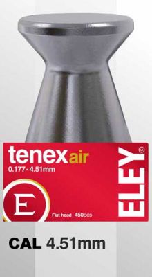 ELEY DIABOLO COMPETITION TENEX AIR - 4.51 MM - PESO: 0.53 GRAMMI - 450PZ